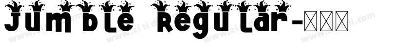 Jumble Regular字体转换